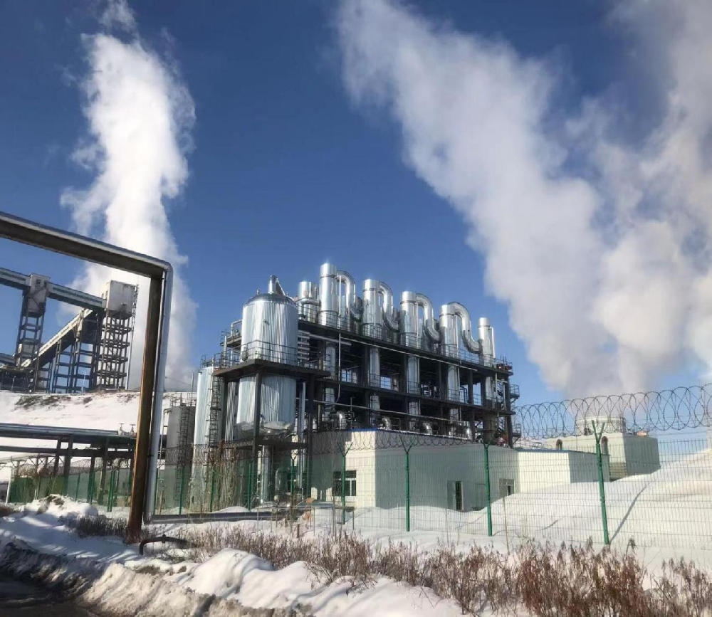 煤化工行业煤制油高盐废水四效蒸发结晶系统